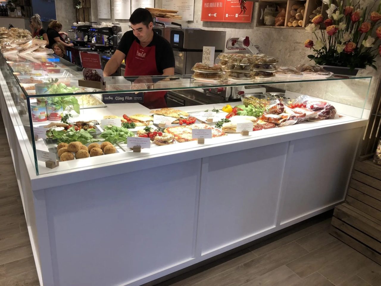 Design & build for bespoke counters in London Manufacturers of food