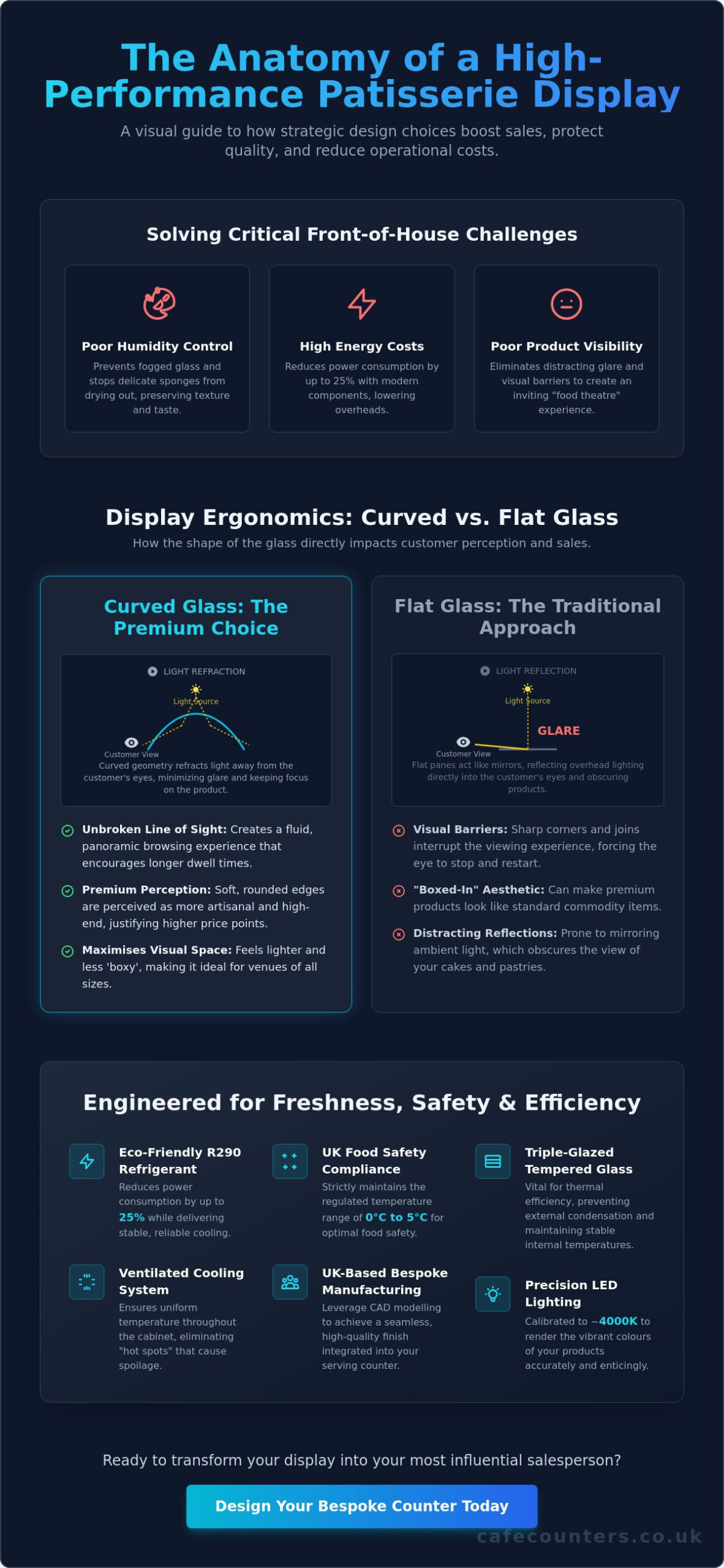 Curved Glass Cake Display Fridge: The Professional Guide to Premium Presentation