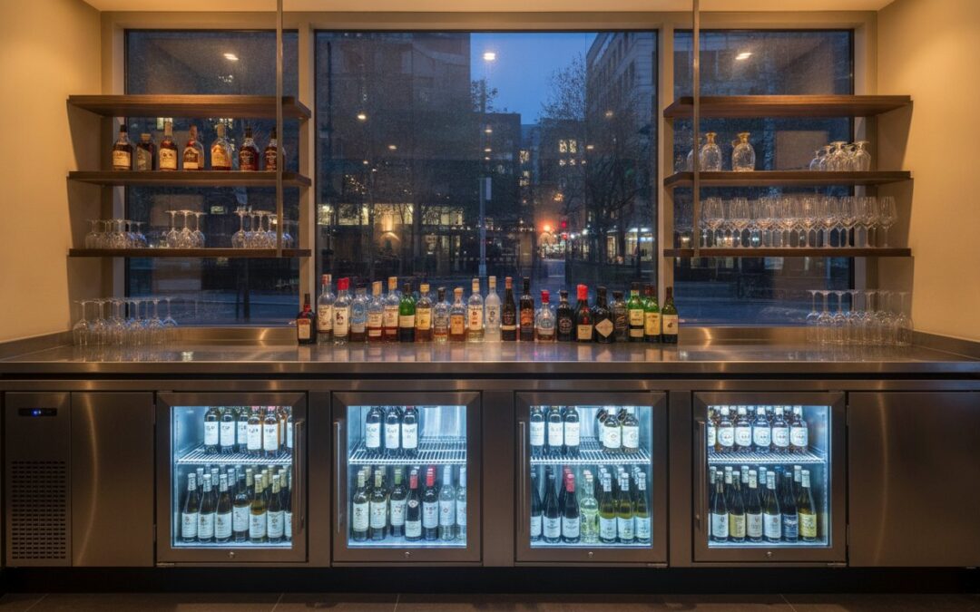 Back Bar Design with Bottle Coolers: A Guide to Professional Bar Layouts