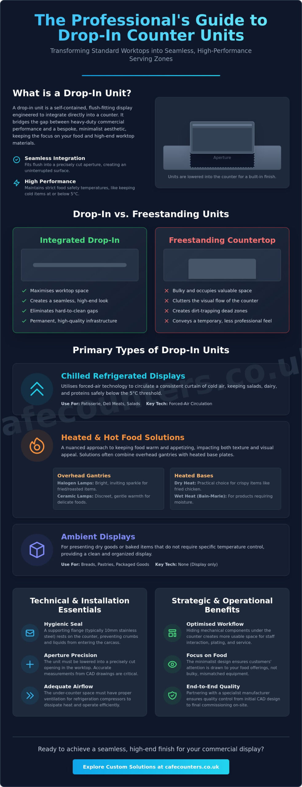 What is a Drop-In Counter Unit? The Professional Guide to Integrated Displays