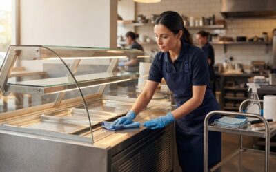 How to Clean Commercial Food Display Counters: A Safe, Step-by-Step Guide